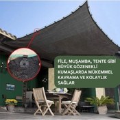 Resim Sivor 10 Adet File Branda Karavan Çadırı Muşamba Klipsi 