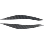 Resim Spibicyy Bmw 5 Serisi F10 F11 2011-2014 Araba Göz Kapağı Ön Far Kaş Kapağı Göz Kapağı Trim Sticker (Yurt Dışından) 