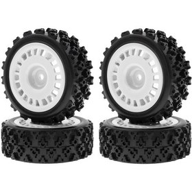 Resim Suofeng 4 Adet Kauçuk Rc Araç Lastiği - 72x45x26mm - Tamiya Xv-01/ta06/tt-01/tt-02/ptg-2 İçin Yedek Parça 