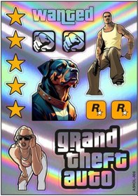 Resim Gogo A4 Sticker Set Gta1 
