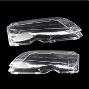 Resim Bir Çift Far Şeffaf Kapak Far Mercek Mercek Ön Far Mercek Değişimi Bmw E46 3-serisi 4 Kapı 02-05 