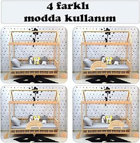 Resim Markaawm Kayan Yıldız Montessori Yatak Çocuk Karyola Bebek Beşiği 80X130 