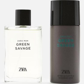 Resim Zara MAN GREEN SAVAGE EDT 90 ML (3,04 FL OZ) + DEODORANT SPRAY EDC 150 ML (5,07 FL OZ) 