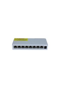 Resim Longline 8 Port Gigabit Ethernet Switch 10/100/1000 Mbps Plastik Kasa 