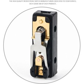 Resim Xiaobaoyu Az 7121 Su Geçirmez Mikro Anahtar Hareket Limit Anahtarı Düz 90 Derece Makaralı Kol Inching Seyahat Limit Anahtarı Menteşeli Makaralı Kol Jessica (Yurt Dışından) 