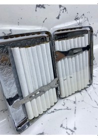 Resim Metal Deri Sigara Tabakası, Sigara Kutusu N11.1336 