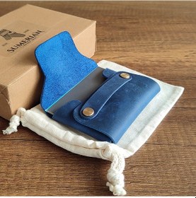 Resim Sumerian Leather Craft Minimalist Deri Kartlık 
