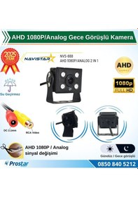 Resim Ahd 1080p/analog Orta Boy Gece Görüşlü Rca Av Soketli Kamyon Tır Otobüs Kamerası 