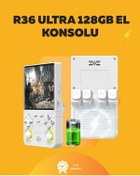 Resim 128gb Dahili Hafızalı R36 Ultra - 4' Ips Ekran, Retro Konsol, 30.000+ Oyun Yüklü 