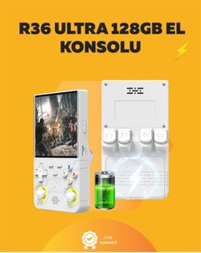 Resim 128gb Dahili Hafızalı R36 Ultra - 4' Ips Ekran, Retro Konsol, 30.000+ Oyun Yüklü 
