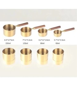 Resim Eco Lounge 4'lü Ahşap Saplı Ölçü Kaşığı 