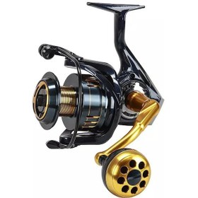 Resim Yekoutdoor Profesyonel Olta Seti Okuma Trio Rex Surf 450cm 120-250 Gr 3 Parça Surf Kamışı&okuma Salina Sa-8000a Blue 6+1bb Olta Makinesi 