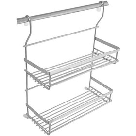 Resim Ikili Mutfak Baharatlık Rafı - Mabello Çok Renkli 