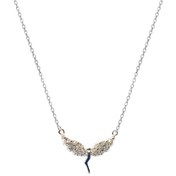 Resim Adal Silver Kadın 925 Ayar Gümüş Nazar Boncuk Yusufçuk Kar Tanesi Zirkon Taşlı Kolye 