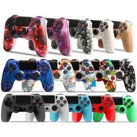 Resim Sones Ps4 İçin Kablosuz Bluetooth Oyun Kumandası, Işık Şeritli, Çift Titreşimli Oyun Kolu Beyaz Diğer 