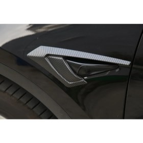 Resim Elo Tesla Model Y Yan Kamera Kaşı Karbon Kaplama, 2 Adet Set Olarak, Mat Siyah Renk Seçeneği Ile 