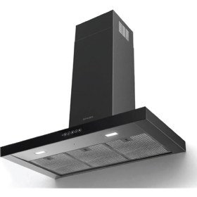 Resim Faber T Dark A90 Ng Siyah Paslanmaz Çelik/cam Davlumbaz 