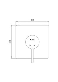 Resim Eca Purity Ankastre Duş Bataryası Sıva Üstü 102167102H-K Krom 