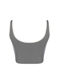 Resim Hummel Rosita Kadın Gri Bisiklet Yaka Sporcu Sütyeni Gri 