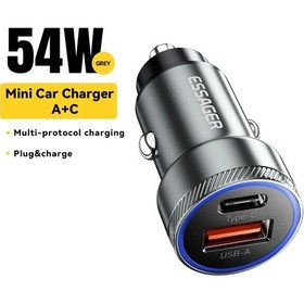 Resim Essager Essager 54w Araç Şarj Cihazı Qc 3.0 Pd 3.0 Hızlı Şarj Xiaomi Samsung İphone Uyumlu Dediğer 