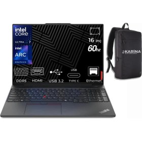 Resim Lenovo Thinkpad E16 Gen 3 Ultra 7 255H 21SR006RTX-K03 64GB 512GB Arc 140T Freedos 16"60Hz Wuxga Notebook 