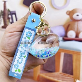 Resim Silver1 Gıoıo Yeni Sevimli Kedi Pençe Çapraz Giyinme Kurumi Bebek Araba Anahtarlık Büyük Kulak Köpek Çift Okul Çantası Hediye Anahtarlık Kolye (Yurt Dışından) 