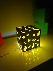 Resim Store Özelleştirilebilir Minecraft Dekoratif Küp Masa Ve Gece Lambası 