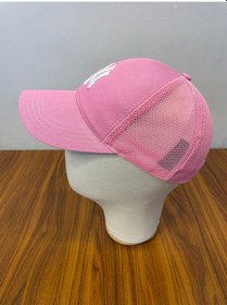 Resim Ny Yankees Nakışlı Fileli Yazlık Beyzbol Cap Şapka Pembe 