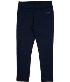 Resim U.S. Polo Assn. Kız Çocuk Lacivert Scuba Kumaş Şardonlu Tayt 50316867-VR033 