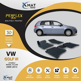 Resim Paspas 3d Havuzlu X-mat Golf 6 2009-2013 
