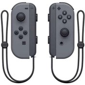 Resim Maiyame Nintendo Switch Joycon Sol Sağ Kulp Kablosuz Bluetooth Oyun Kumandası Uzaktan Uyandırma Elektrik Gri Siyah + Askılı Çift 