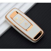 Resim XUKEY Honda Pcx 2021-2022-2023-2024-2025 Model Uyumlu Anahtar Kılıfı Beyaz/gold Forza Için Uymaz 