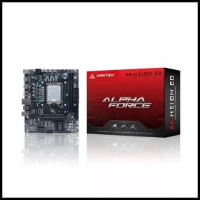 Resim arktek Alpha Force, Ak-h610m Eg Vs, 2xddr4, M.2, 2x Hdmı, Dp, 12-13.14.nesil, Lga1700 Soket, Anakart 