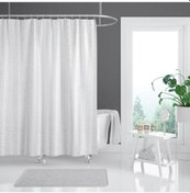 Resim Zethome Tropik Banyo Duş Perdesi 3182 Tek Kanat 1x120x200 Beyaz 