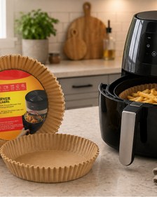 Resim ZERO LAND SEMEGLBL 100 Lü Airfryer Kağıdı Yağ Geçirmez Yapışmaz (193908) Pişirme Kağıdı 