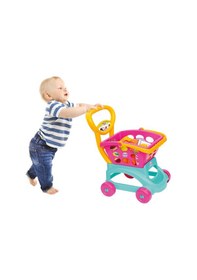Resim Candy & Ken Sepetli Market Arabası Oyuncak Alışveriş Arabası 