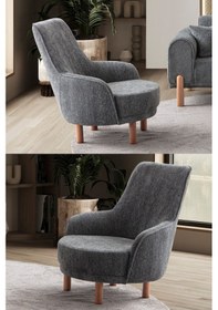 Resim Armoni Berjer Antrasit Tekli Koltuk Antrasit 