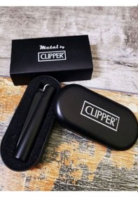 Resim Clipper Siyah Demirli Kutulu Çakmak 