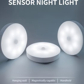 Resim 1/2/3 adet USB Şarj Edilebilir LED Gece Lambası, Hareket Sensörlü Lamba, Yumuşak Işık, USB Işıklar, Manyetik Montaj, Sıcak ve Beyaz Işık, Parlatılmış Yüzey, Oturma Odası, Yatak Odası, Dolap, Dolap, Koridor, Ayakkabı Dolabı, Gece Aydınlatması, Pil 