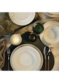 Resim Lilyum Sade 24 Parça Yemek Takımı Beyaz 