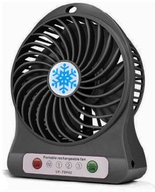 Resim Genel Markalar Masaüstü Şarjlı Fan Vantilatör Usb Girişli Siyah 