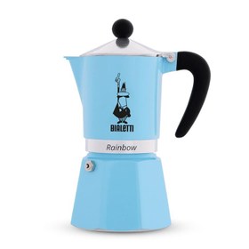 Resim Bialetti Rainbow Moka Pot, 3 Cup, Mavi 