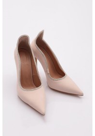 Resim Dgn 1082 Kadin Topuklu Ayakkabi 1082-2216-R11645 Bej 