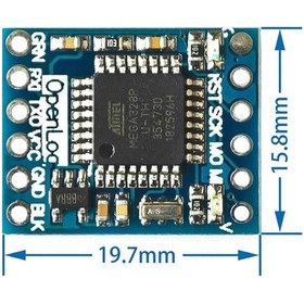 Resim Openlog Veri Data Log Kayıt Kartı 64gb Micro Sd Hafıza Kartı Uart Spi Dc 5v Arduino Bootloader 