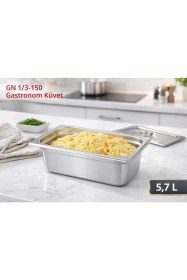 Resim Net Çelik Gastronom Küvet Gn 1/3-150 