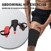 Resim Erkekler için ayarlanabilir direnci olan 9.98-49.9 KG Kegel Egzersiz Makinesi - Pelvik Taban Kası Güçlendirici, Kalça Eğitmeni, İç Topukları Sıkılaştırma Sistemi, PP Malzeme, Siyah, Gimnastik 