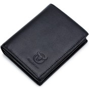 Resim Bullcaptaın-15 Kart Yuvalı Erkekler İçin Deri Cüzdan Büyük Kapasiteli Y25361b Siyah 