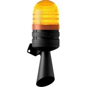 Resim Mesan LED Döner 2 Ses Borulu Elektronik Siren MS 5827 Turuncu 24VDC 