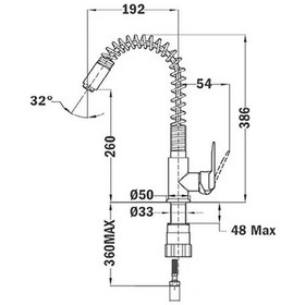 Resim Teka In 934 Esnek Gövdeli Spiralli Mutfak Evye Bataryası Siyah - Krom 