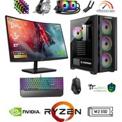 Resim Daryun Madtech R757X3D R7-5700X3D 32 GB 1 TB SSD RTX4070 27" Free Dos Masaüstü Oyuncu Bilgisayarı 